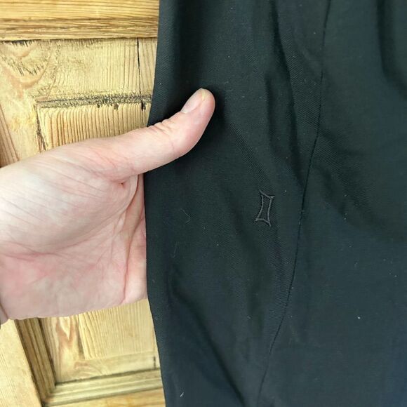 Kit And Ace Black Midi Pencil Skirt Wool Blend Zip Front Slit Office Womens Sz 4 - Picture 9 of 9